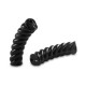 Twisted Acryl Perle Tube 32x8mm Black